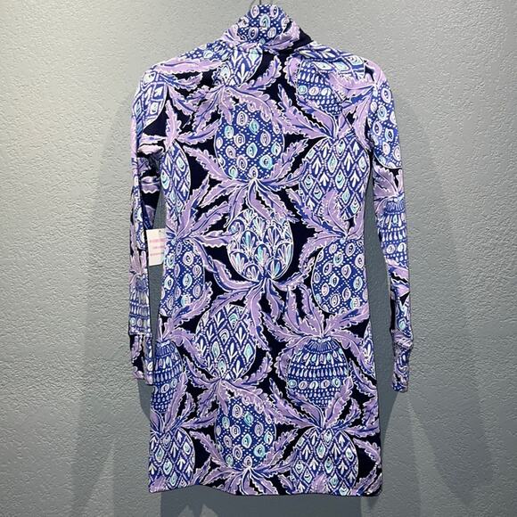 Lilly Pulitzer UPF 50+ Skipper Dress Lilac Verben Pop Up Coco Safari - New - XXS - Picture 5 of 15